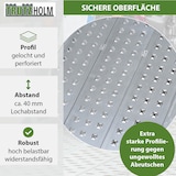 thumbnail of TRUTZHOLM 1 x Alu Auffahrrampe 200 x 56 cm Traglast 540 kg grau starr perforiert Verladerampe