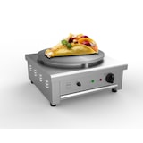 thumbnail of METRO Professional Crepe maker GCP1040, roestvrij staal / gietijzer, 47 x 45 x 24 cm, Ø plaat 40 cm, 3000 W, incl. beslagspreider, zilver