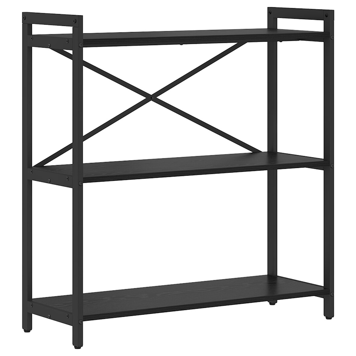 vidaXL Bücherregal Schwarze Eiche 80 x 30 x 83 cm Holzwerkstoff