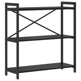 thumbnail of vidaXL Bücherregal Schwarze Eiche 80 x 30 x 83 cm Holzwerkstoff