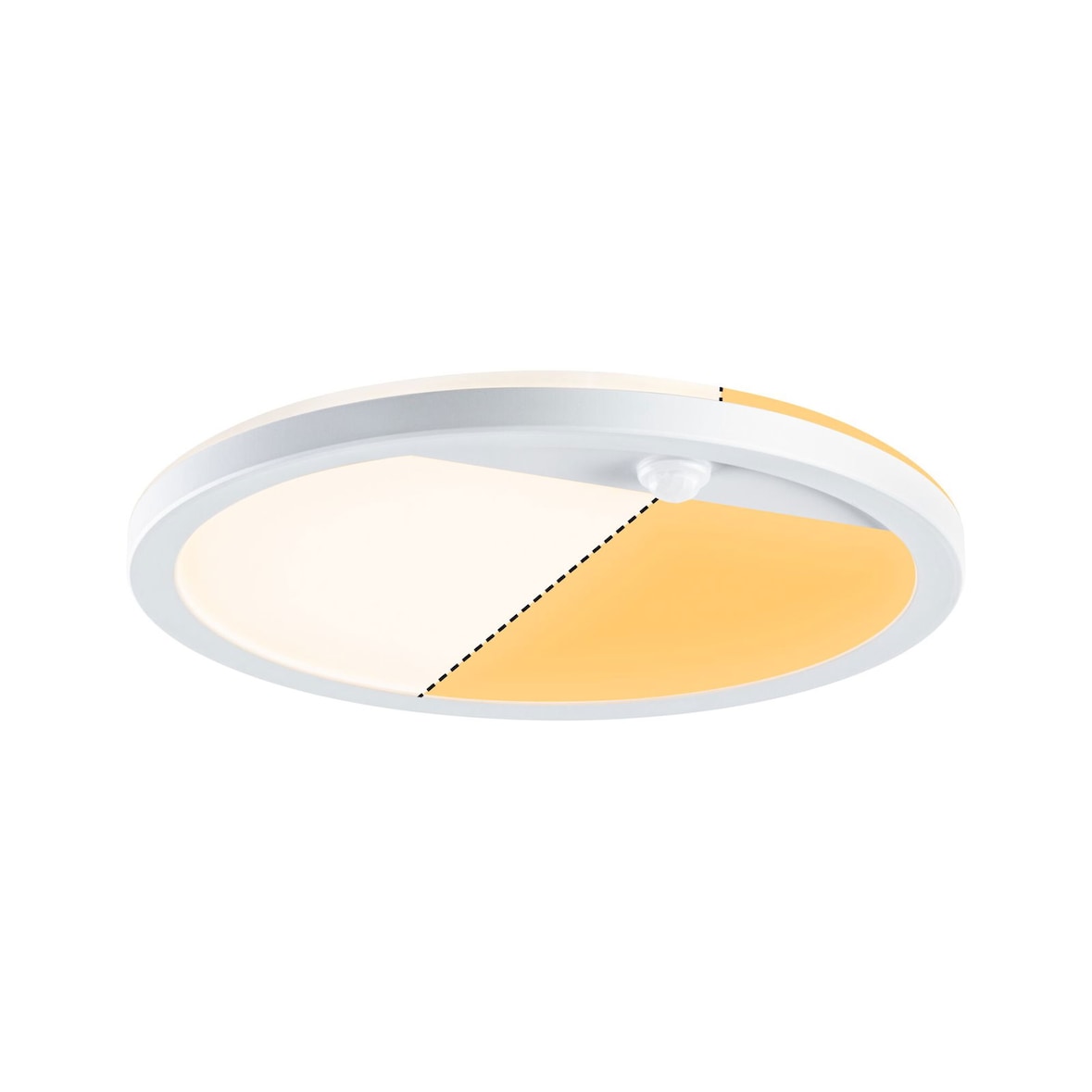Paulmann Panneau d'extérieur LED Lamina Backlight Détecteur de mouvement favorable aux insectes rond 280mm Tunable Warm 14W 1150lm Blanc 94706