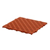 thumbnail of Kunststoff Bodenrost Bodenplatte für Sauna/Garten/Poolbereich 500 x 500 x 25 mm Rot-Braun