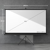 thumbnail of 4goodz HD Beamer Projectiescherm Staand 100 inch 16:9 - 221 x 124 cm - 4K rolscherm - Zwart