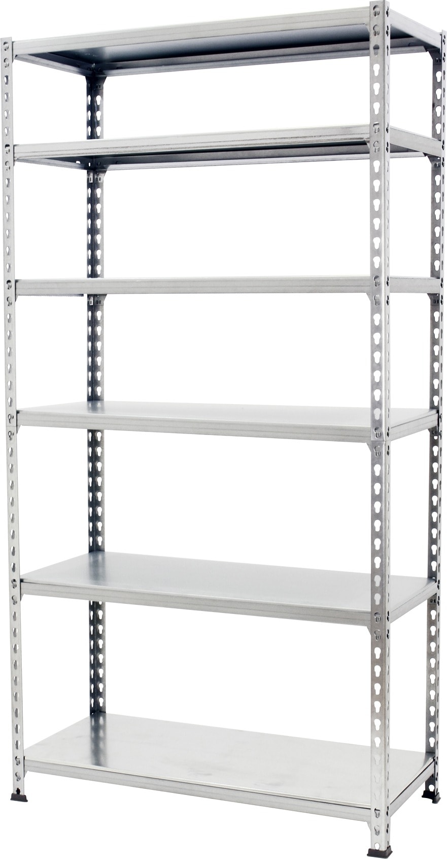 SimonRack Estantería Metálica, 2500x1200x500 mm, 6 Alturas, Bandeja Metal, 200 kg de Punto Flexión, Galvanizado - Simonclick