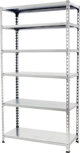 thumbnail of SimonRack Estantería Metálica, 2500x1200x500 mm, 6 Alturas, Bandeja Metal, 200 kg de Punto Flexión, Galvanizado - Simonclick