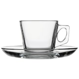 thumbnail of Set van 12 glazen espressokopjes en schotels H 55 mm Diameter 30 mm Was Duitsland