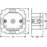 thumbnail of JALOUSIECONTROL II Jalousiesteuerung, Unterputz, schwarz, glänzend, geeignet für Windsensor, Nebenstelleneingang, 690W