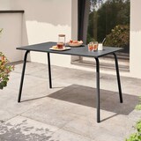 thumbnail of Table de terrasse en acier gris