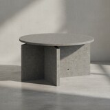 thumbnail of Couchtisch 60x60x33 cm Grau Sofatisch in Beton-Optik Modern, Design Wohnzimmertisch Rund, Loungetisch Klein, Kaffeetisch