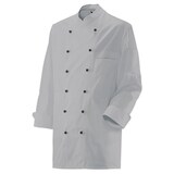 thumbnail of 200 - Kochjacke langarm : silbergrau 65% Polyester 35%Baumwolle 220 g/m² S
