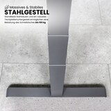 thumbnail of bümö höhenverstellbarer Schreibtisch 120 x 80 cm in weiß, Gestell silber - Höhenverstellbar Elektrisch Stehpult mit 3-fach Speicher, Computertisch,