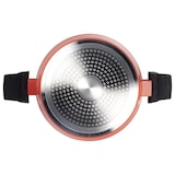 thumbnail of Benetton – Kochtopf 28 cm aus geschmiedetem Aluminium mit Deckel, Farbe Orange