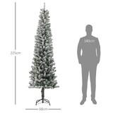 thumbnail of Árbol de Navidad 225 cm árbol de Navidad artificial con 220 luces LED de dos colores 519 ramas y soporte de acero árbol navideño para interior verde
