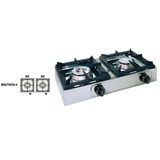 thumbnail of Piano cottura-Fornello gas da banco professionale, con 2 fuochi da 8+8 Kw, BIG7002L4
