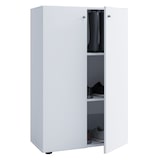 thumbnail of Lona Universalschrank Büro Kommode hoch 2 Türen Weiß.