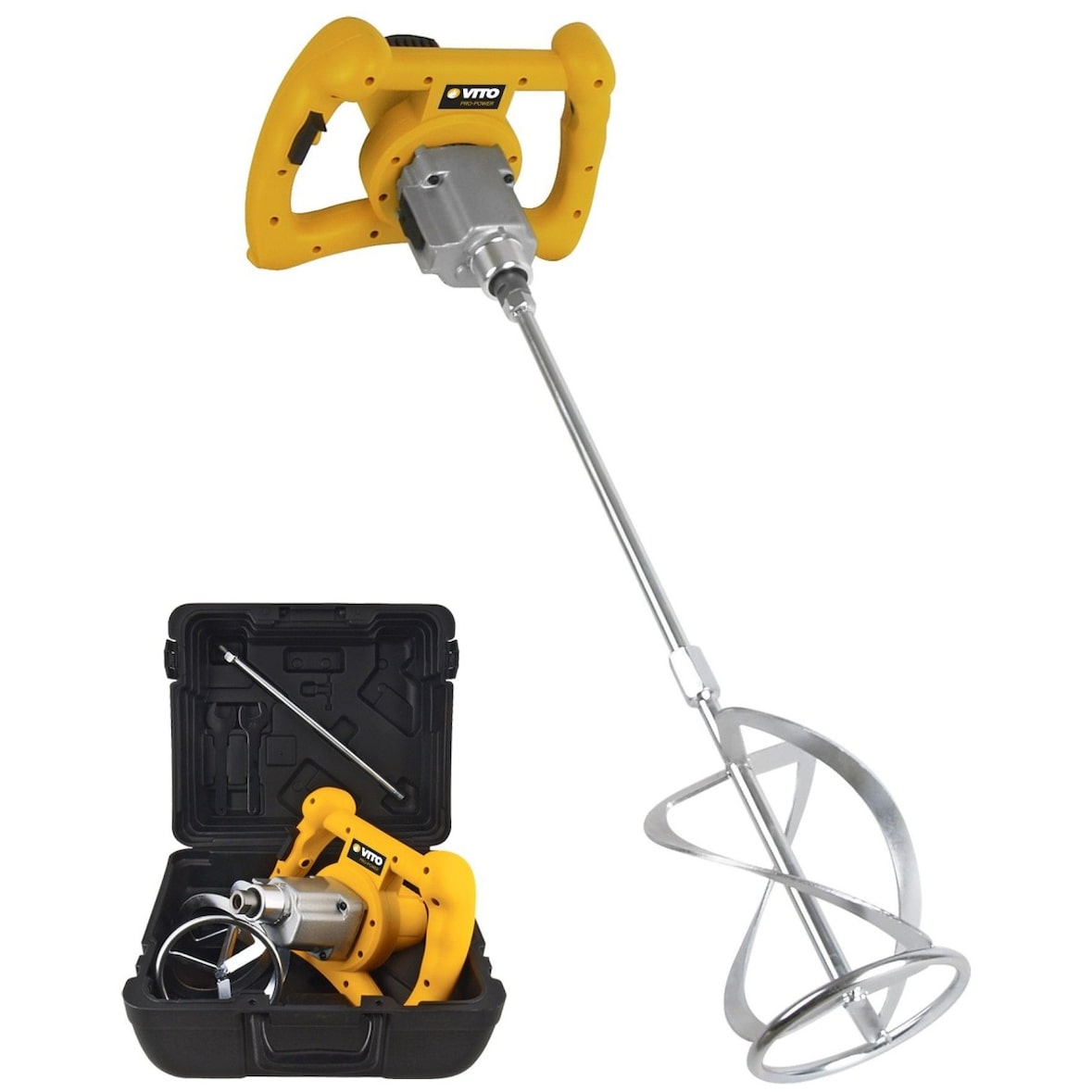 Construcción Mezclador 1400W Varilla 590mm Cuchilla 140 mm Capacidad 65L 2 Velocidades VITO