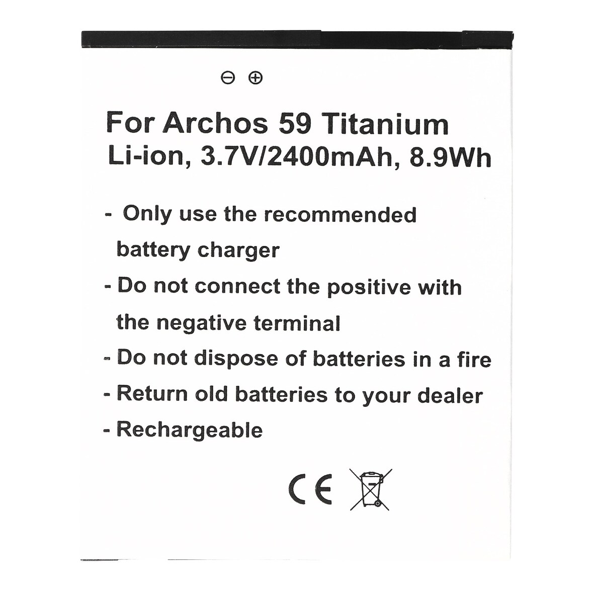 Akku passend für den Archos 59 Titanium Akku AC59TI