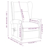 thumbnail of vidaXL Massagesessel Schwarz Stoff