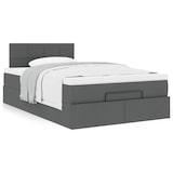 thumbnail of vidaXL Ottoman-Bett mit Matratze Dunkelgrau 120x200 cm Stoff