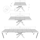 thumbnail of Ausziehbarer Tisch 90x120/380 cm Volantis Evolution Cement Anthrazit Gestell