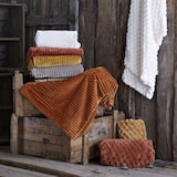 thumbnail of Plaid Sultan camel 130X170 cm -  Multicolore Rectangle Polyester Amadeus 130x2 cm