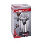 thumbnail of Clatronic KSW 3307 Molinillo Café Eléctrico, Especias, Semillas, 40 g café 20 tazas café, Cuchillas Acero Inox, Negro/Plata, 120W