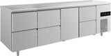 thumbnail of Gastro Kühltisch 1 Tür 6 Schubladen Umluftkühlung 2330x700x850mm 632l -2/+8°C