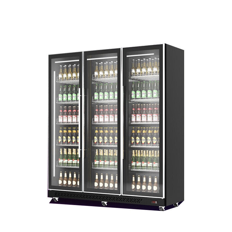 Gastro Getränkekühlschrank Kühlschrank Gewerbekühlschrank 1200l 3 Glastüren 0/10°C