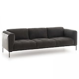 thumbnail of Großes 4-Sitzer Bi-Material-Sofa schwarz
