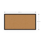 thumbnail of ALLboards Bacheca in sughero 80×40 cm cornice in legno NERA