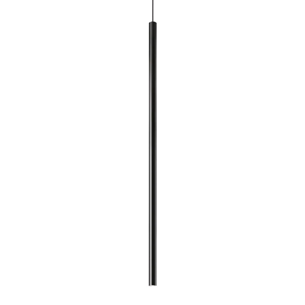 ultrathin sp d100 round dali/push pendelleuchte aus schwarze metall ideal lux