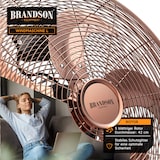 thumbnail of Brandson Windmaschine Retro Design, Ventilator, Standventilator 50 cm, Bodenventilator 120 Watt, hoher Luftdurchsatz, stufenlos neigbarer