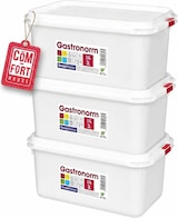 thumbnail of Tupper Hermético Rectangular 3L Pack 3 – Recipientes con Tapa, Aptos Microondas, Lavavajillas y Congelador, Blanco