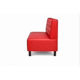 thumbnail of Banquette St Germain en simili cuir rouge – 120 x 55 x 90 cm Mobilier Européen