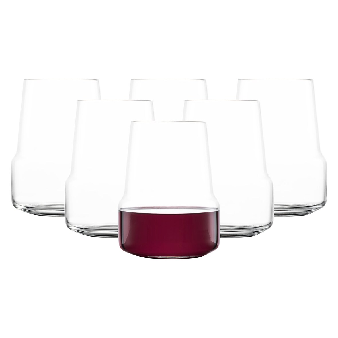Zwiesel Glas LEVEL Rotwein Tumbler 550 ml 6er Set