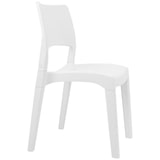 thumbnail of Chaise PVC blanche Intérieur/extérieur empilable et démontable 50x51xH82cm PRO