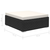 thumbnail of vidaXL 12-tlg. Garten-Lounge-Set mit Auflagen Poly Rattan Schwarz