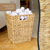 thumbnail of HMF Papierkorb Büro, Aufbewahrungskorb geflochten aus Wasserhyazinthe, Eckig, 25 x 25 x 30 cm