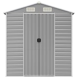 thumbnail of Helloshop26 - Tuinhuis blokhut berging buitenschuur gereedschapsschuur stevig lichte kleur 191 x 980 x 198 cm gegalvaniseerd staal 02_0022251