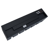 thumbnail of Weinregal HWC-P21, Glas-/Flaschenhalter Wandbar Regal für 4 Flaschen/6 Gläser Holz FSC®-zertifiziert 12x48x12cm ~ schwarz