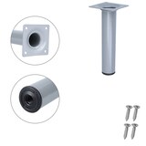 thumbnail of 4er Set Möbelstempel 150mm Möbelbeine Tischbeine Silber und Möbelfüße Stützfüße
