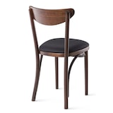 thumbnail of FAMEG Designer Premium Gastro Stuhl | A-1260 | Nussbaum | Sitz in Kunstleder Schwarz | Buchenholz