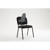 thumbnail of silla conferencia Ken con mesa plegable & en tela Negro