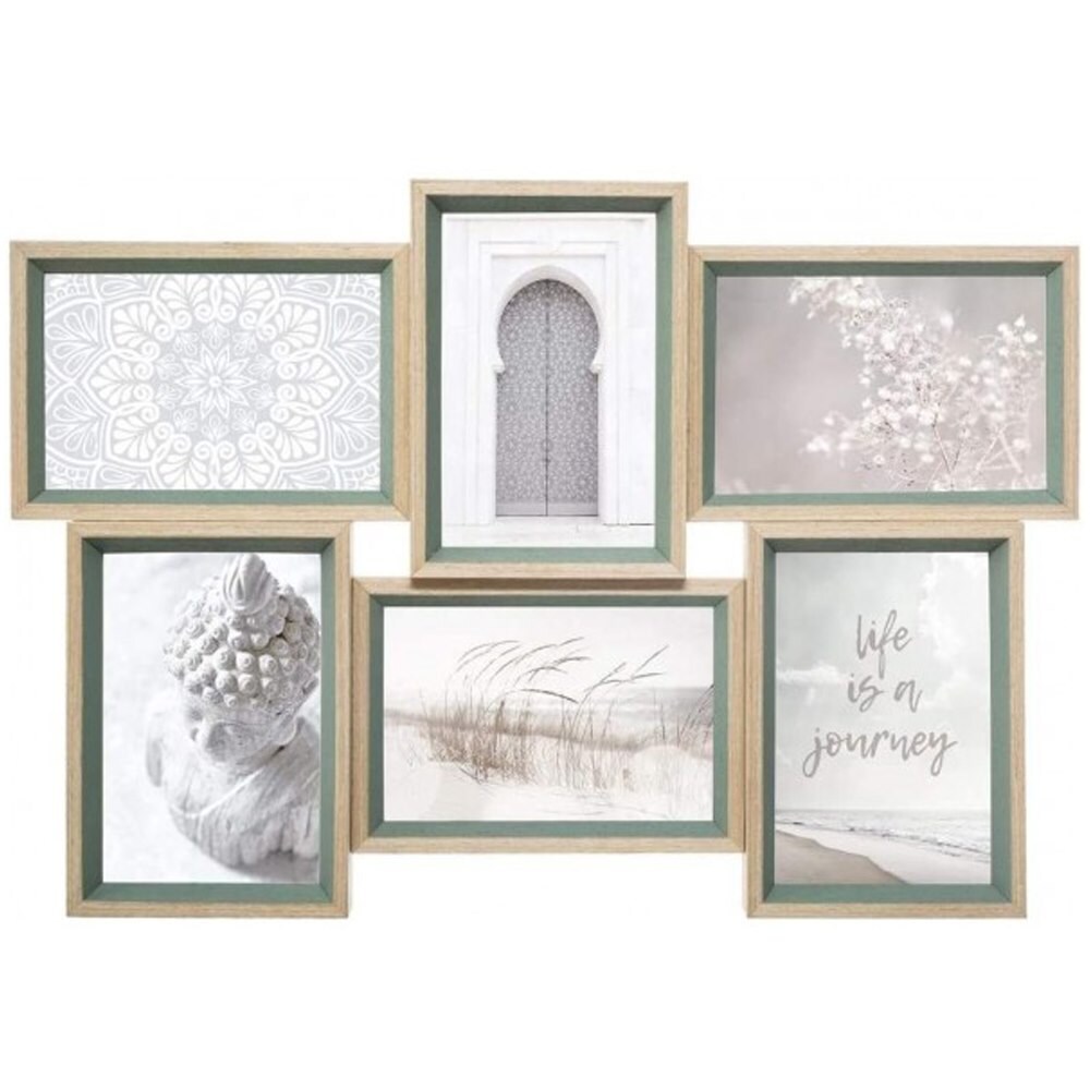 Atmosphera - Conjunto de 6 Marcos para fotos 45x3x31cm en MDF color Marrón