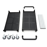 thumbnail of Chariot de service - 2 étagères en plastique - 103 x 50.5 cm - Maxima