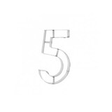 thumbnail of Découpoir en chiffre 5 inox 32x18cm