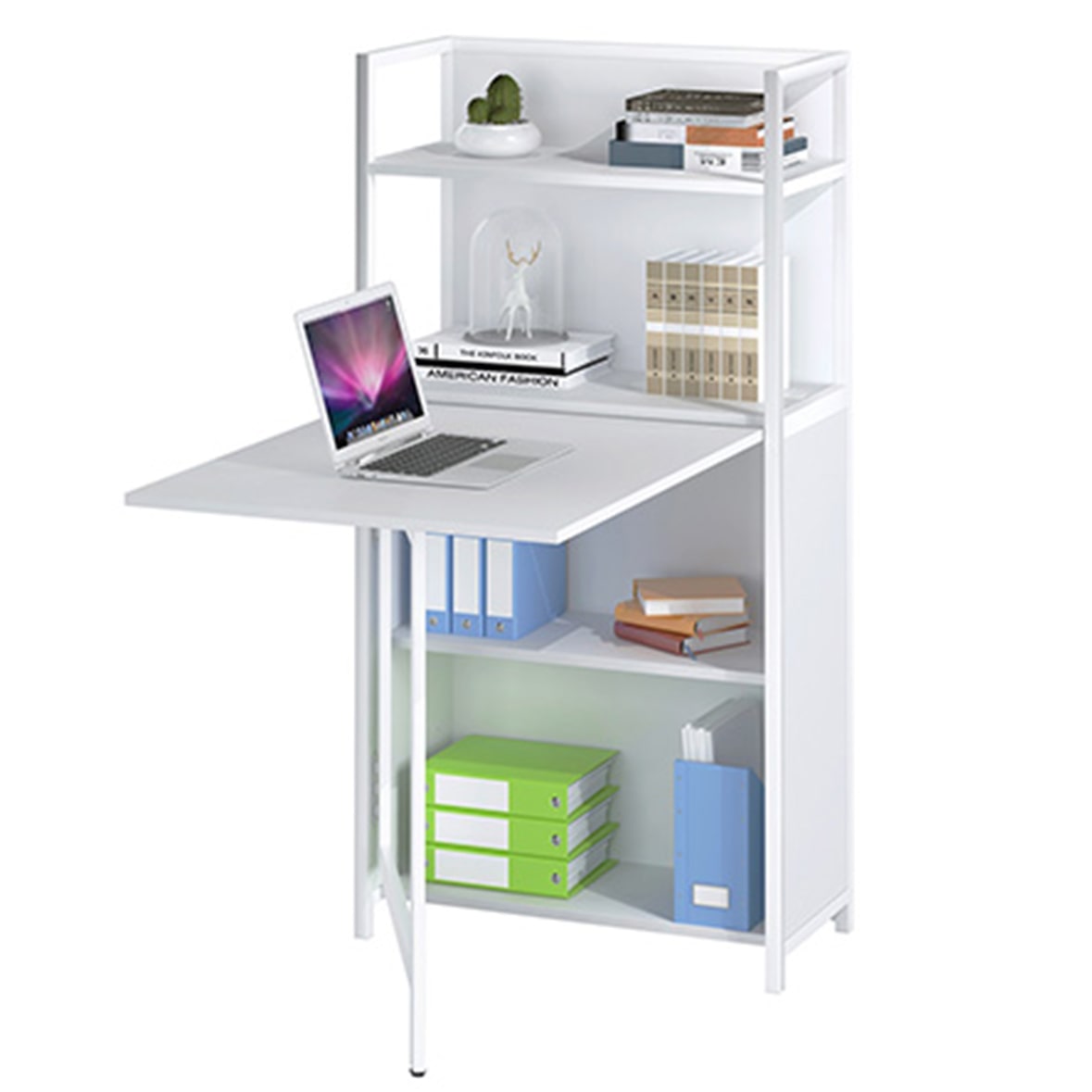 Mod. COMPACT Tavolo SCRIVANIA Bianca Mobile Armadio Scaffale Credenza per uffico o casa studio bambini by Yelloo