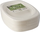 thumbnail of 500 Stück Zuckerrohr Teller, oval  pure , 23 x 16 cm weiss