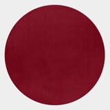thumbnail of Teppich Flur Einfarbig Pflegeleicht Waschbar Strapazierfähig Wohnzimmer Schlafzimmer Rund Rot 120x120 cm – NECKAR von Kadima Design