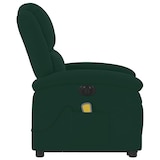 thumbnail of vidaXL Massagesessel mit Aufstehhilfe Elektrisch Dunkelgrün Samt